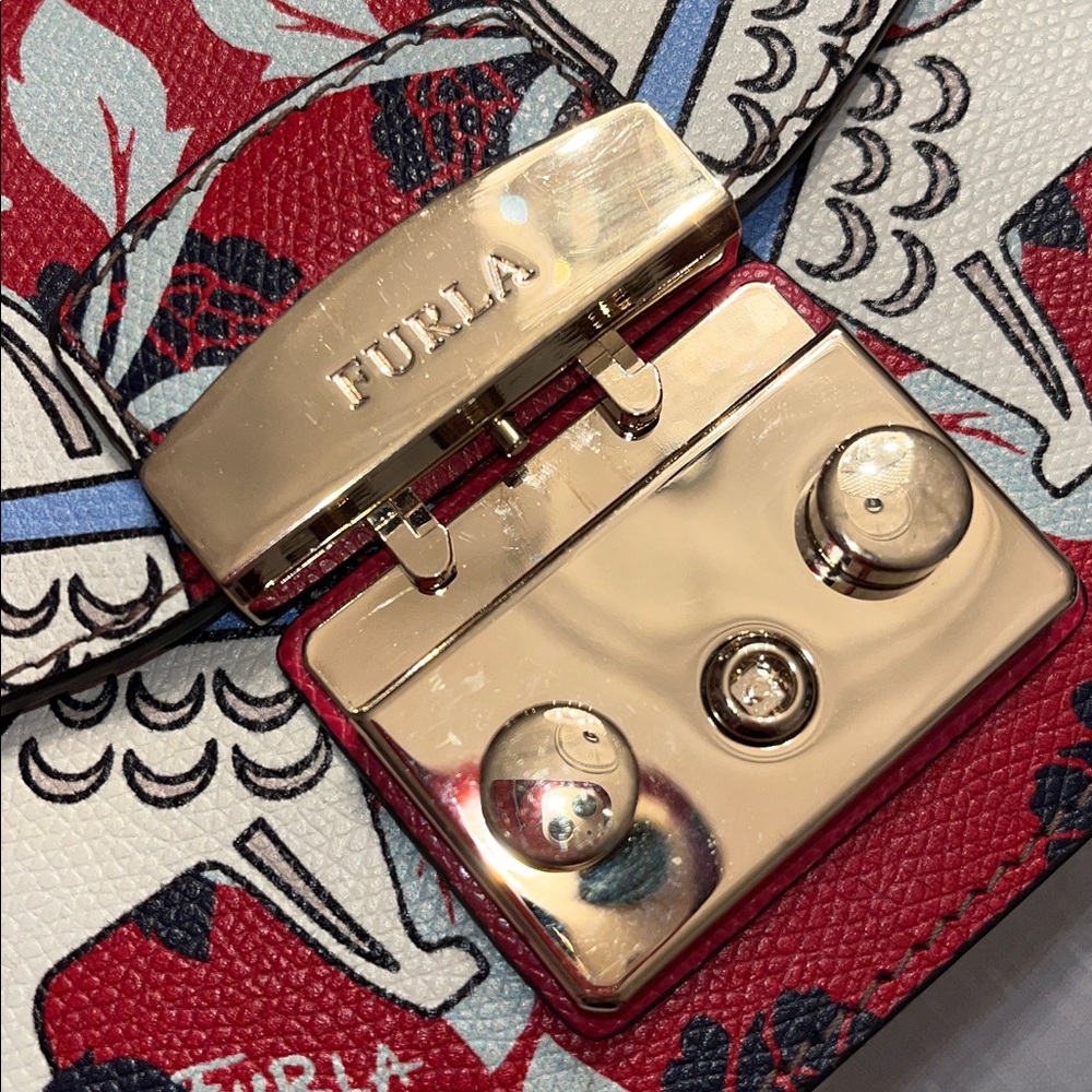Furla Ltd Ed EUC Year of the Dog Chinese New Year Mini Metropolis Crossbody Bag - Picture 12 of 16